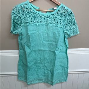J. Crew Crocheted Blouse - 0